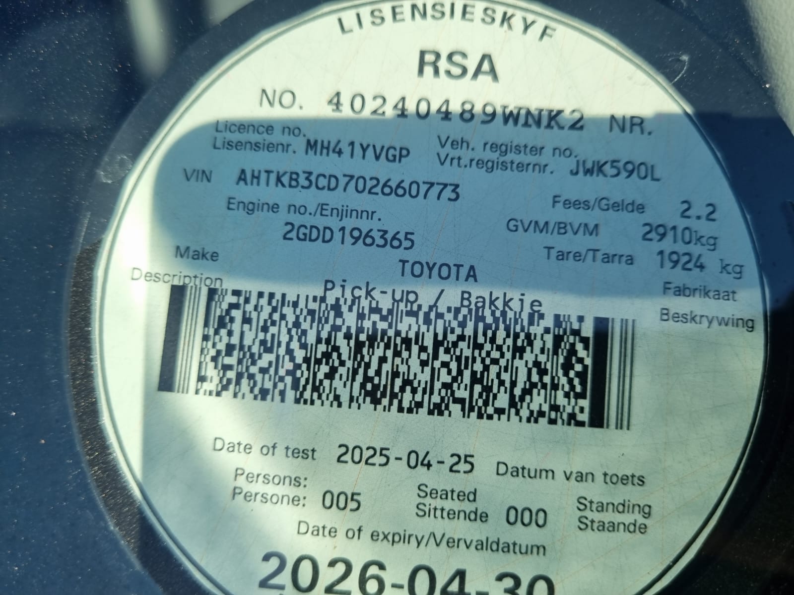
								2023 Toyota Hilux 2.4 GD-6 4×4 Legend GR Sport – Double Cab | full									