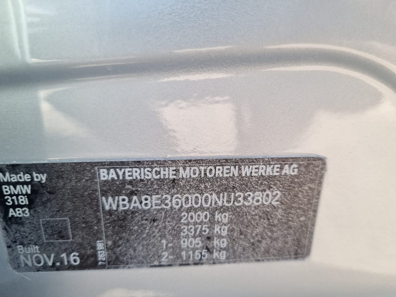 
								2017 BMW 318i Auto | 118,000km | Petrol | full									