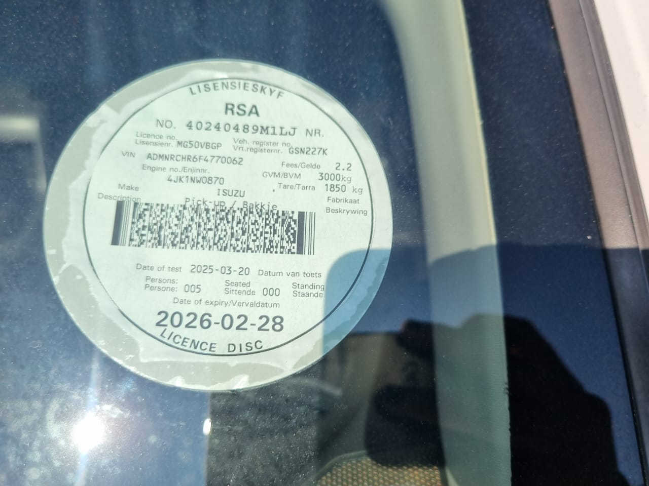 
								2017 Isuzu KB250 D-TEQ 4×2 Manual | 96,000km | full									